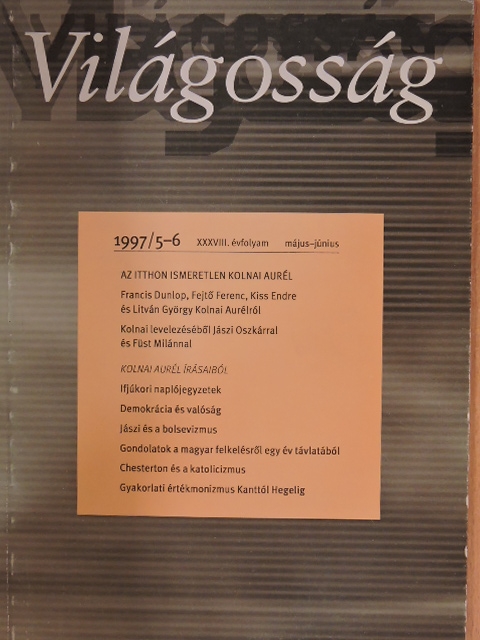 Fejtő Ferenc - Világosság 1997. május-június [antikvár]