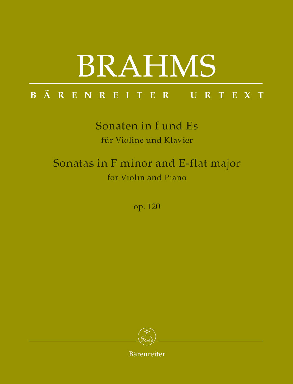 BRAHMS... - SONATEN IN f UND ES FÜR VIOLINE UND KLAVIER OP.120