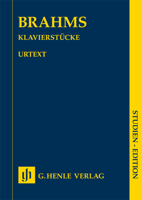 BRAHMS... - KLAVIERSTÜCKE, URTEXT STUDIEN-EDITION