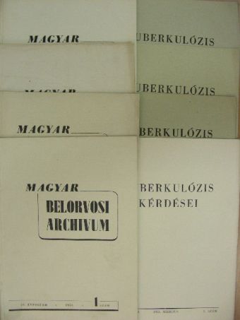 Julesz Miklós - Magyar Belorvosi Archivum és Ideggyógyászati Szemle 1951. január-december/Tuberkulózis kérdései 1951. január-december [antikvár]