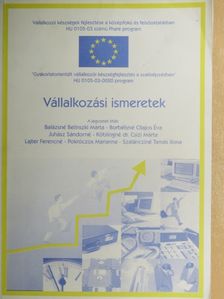 Balázsné Belinszki Márta - Vállalkozási ismeretek [antikvár]