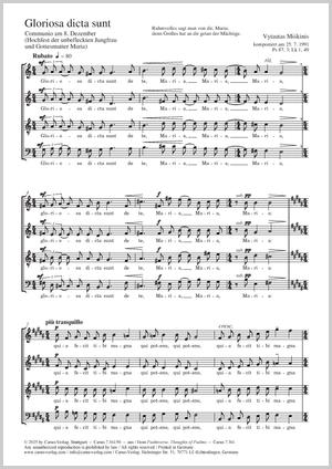 MISKINIS - GLORIOSA DICTA SUNT SATB