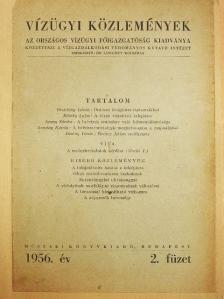 Arany Sándor - Vízügyi Közlemények 1956/2. [antikvár]