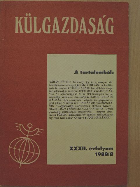 Dr. Juhász Jánosné - Külgazdaság 1988/8 [antikvár]