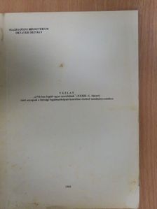 Vázlat "a Ptk-ban foglalt egyes szerződések" (XXXIII-L. fejezet) című anyagnak a bírósági fogalmazóképzés keretében történő tanulmányozásához [antikvár]