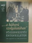 Joó András - "...a háború szolgálatában" [antikvár]