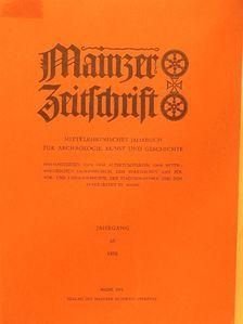 Dr. Herbert Thiele - Mainzer Zeitschrift 65, 1970 [antikvár]