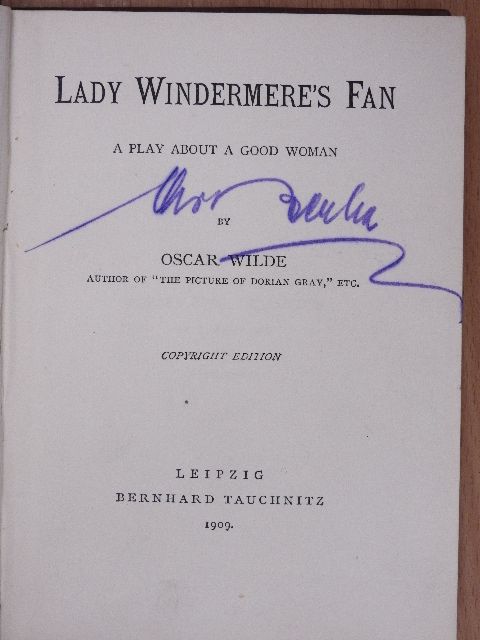 Oscar Wilde - Lady Windermere's Fan [antikvár]