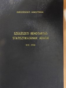 Szülészeti rendtartás statisztikájának adatai [antikvár]