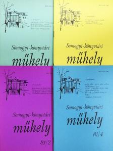 Apró Ferenc - Somogyi-könyvtári műhely 81/1-4 [antikvár]