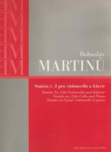 MARTINU - SONATE NR. 3 FÜR VIOLONCELLO UND KLAVIER