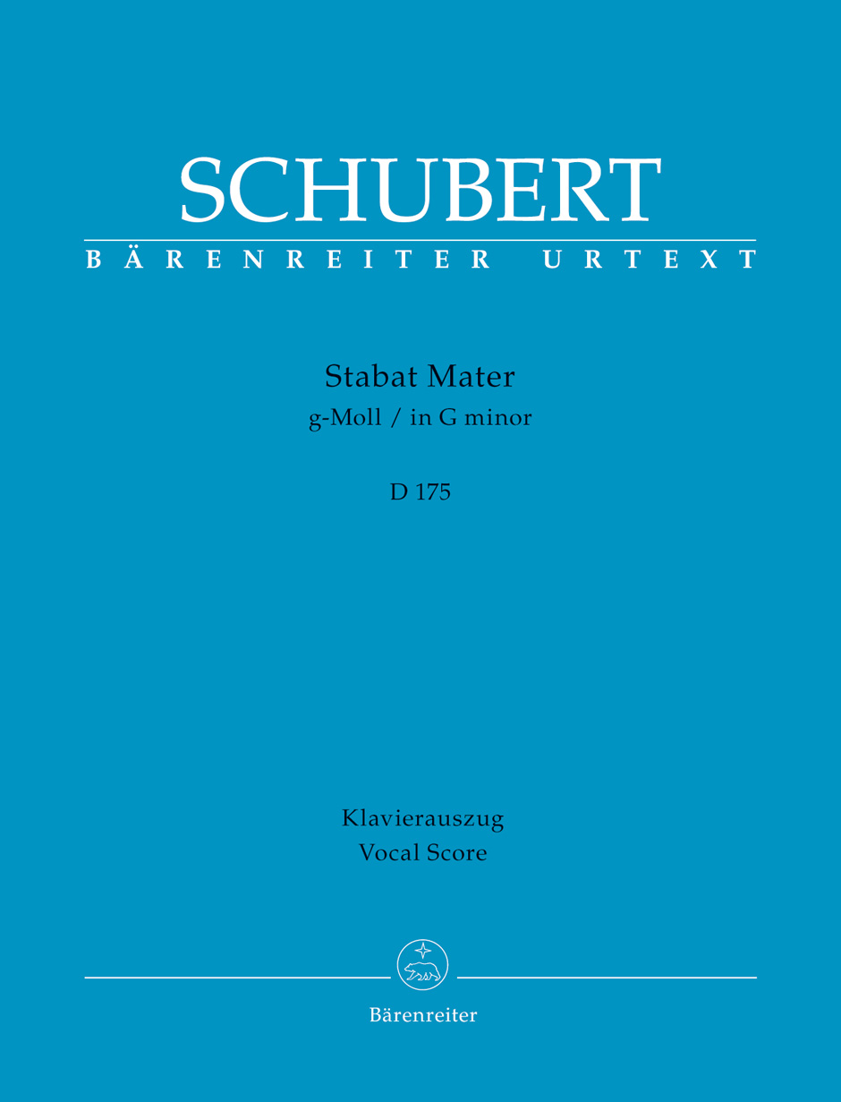 SCHUBERT - STABAT MATER g-MOLL D 175, KLAVIERAUSZUG