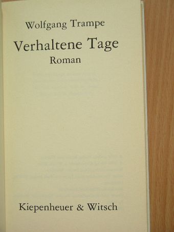 Verhaltene Tage [antikvár]