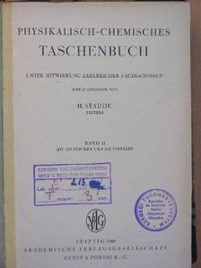 Physikalisch-Chemisches Taschenbuch II. (töredék) [antikvár]