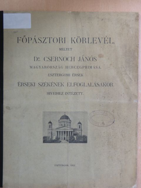 Dr. Csernoch János - Főpásztori körlevél [antikvár]