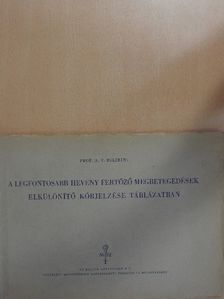 Prof. A. F. Bilibin - A legfontosabb heveny fertőző megbetegedések elkülönítő kórjelzése táblázatban [antikvár]