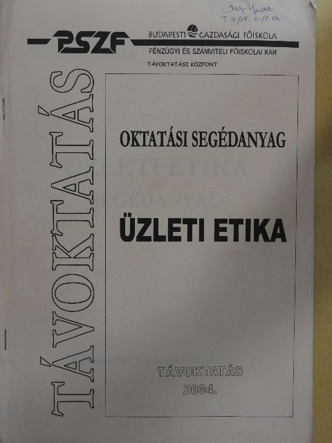 Dr. Csurgó Ottóné - Üzleti etika [antikvár]
