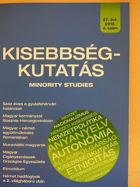 Csiszár Esztella - Kisebbségkutatás 2018/4. [antikvár]