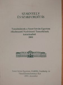 Ferenczy Gyula - Szaknyelv és szakfordítás [antikvár]