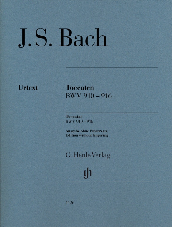 J. S. Bach - TOCCATEN BWV 910-916 FÜR KLAVIER URTEXT (RUDOLF STEGLICH) OHNE FINGERSATZ