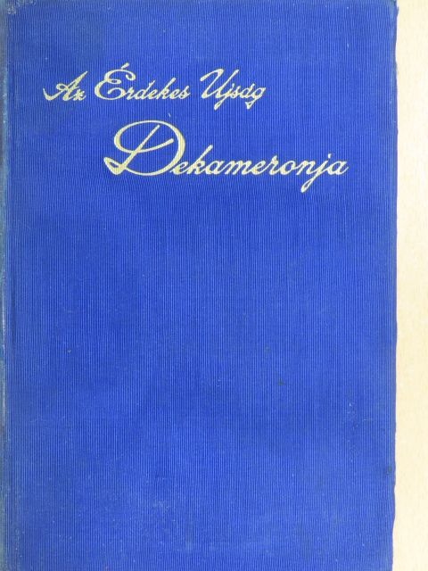 Ambrus Zoltán - Az Érdekes Ujság Dekameronja II. (töredék) [antikvár]