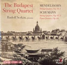 MENDELSSOHN-SCHUMANN - THE BUDAPEST STRING QUARTET IN WASHINGTON CD