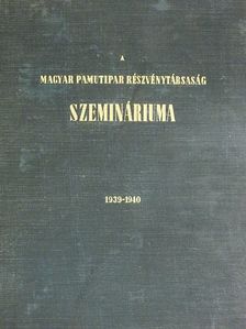 Brizney György - A Magyar Pamutipar Részvénytársaság szemináriuma [antikvár]