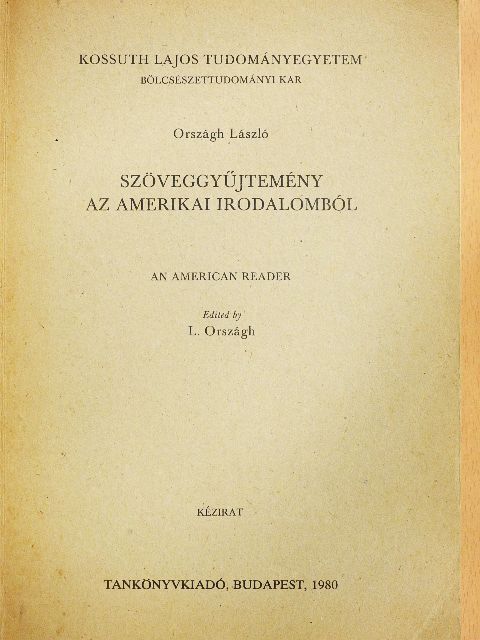 Benjamin Franklin - Szöveggyűjtemény az amerikai irodalomból [antikvár]