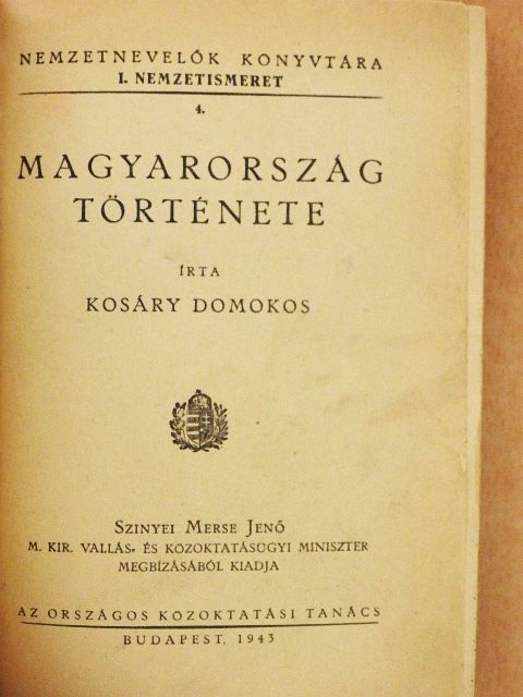 Kosáry Domokos - Magyarország története [antikvár]