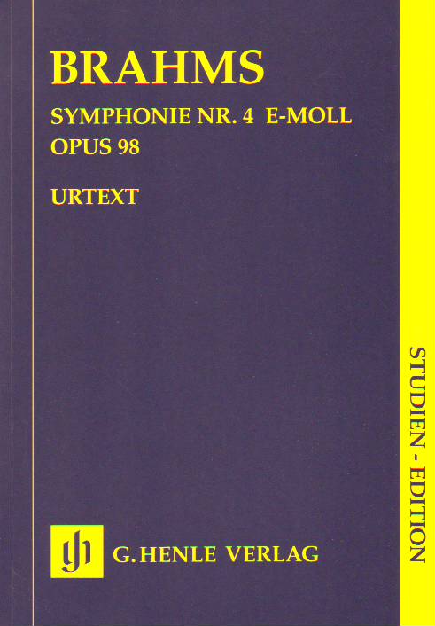 BRAHMS... - SYMPHONIE NR.4 e-MOLL OP.98 STUDIENPARTITUR URTEXT (ROBERT PASCALL)