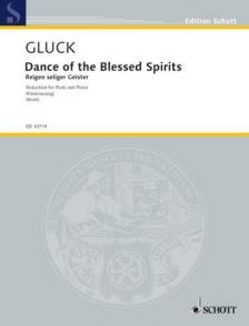 GLUCK, - DANCE OF THE BLESSED SPIRITS (1762) REDUCTION FOR FLUTE AND PIANO (HUNT)