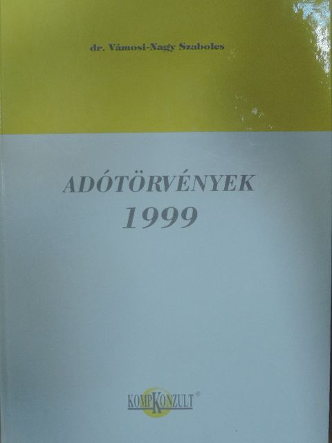 Adótörvények 1999 [antikvár]
