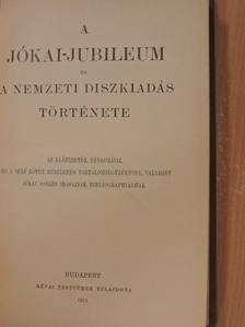 Jókai Mór - A Jókai-jubileum és a nemzeti diszkiadás története [antikvár]