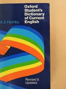 A. S. Hornby - Oxford Student's Dictionary of Current English [antikvár]