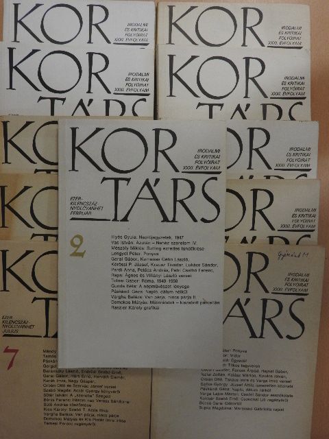 B. Lőrinczy Éva - Kortárs 1987. (nem teljes évfolyam) [antikvár]