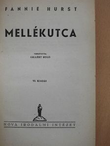 Fannie Hurst - Mellékutca [antikvár]