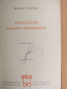 Rákosi Viktor - Sipulusz humoros elbeszélései II. [antikvár]
