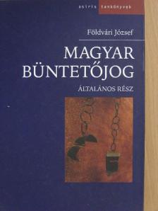 Földvári József - Magyar büntetőjog [antikvár]