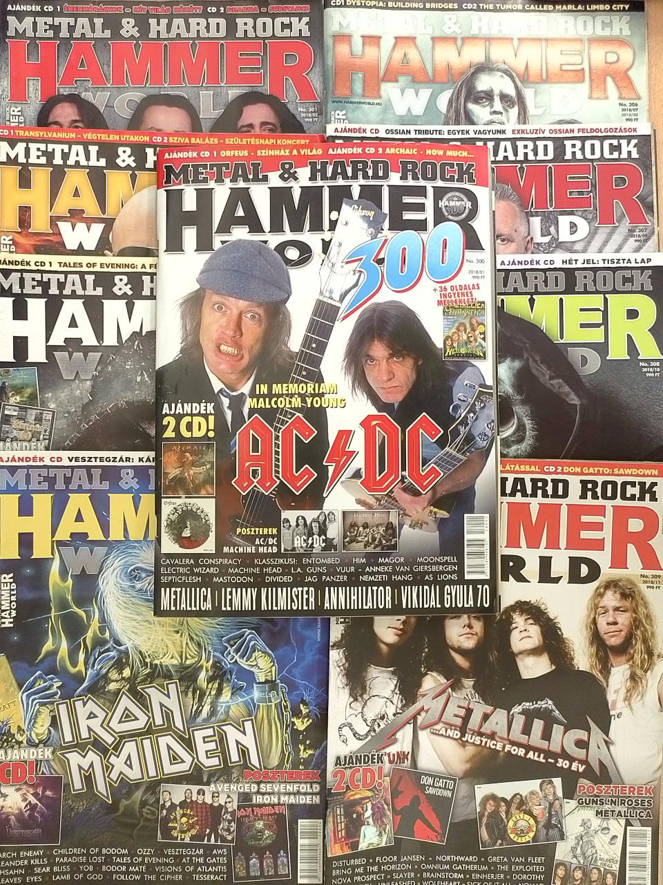 Metal & Hard Rock Hammer World 2018. (nem teljes évfolyam) [antikvár]