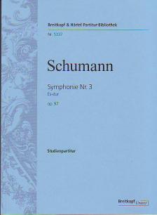 Schumann, Robert - SYMPHONIE NR.3 ES-DUR OP.97 STUDIENPARTITUR URTEXT (JOACHIM DRAHEIM)