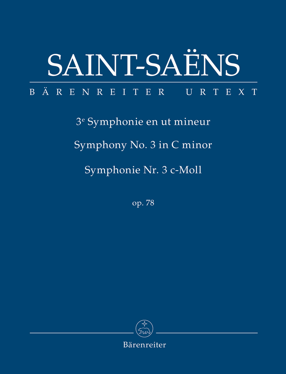 SAINT -SAENS - SYMPHONY NO.3 IN c MINOR OP.78 TASCHENPARTITUR
