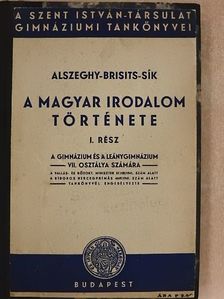 Alszeghy Zsolt - A magyar irodalom története I. [antikvár]