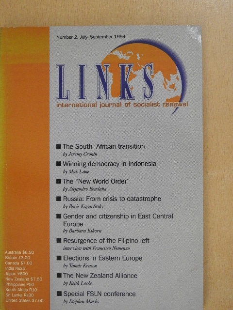 Alejandro Bendana - Links July-September 1994 [antikvár]