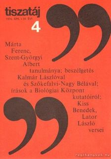 Vörös László - Tiszatáj 1976. április 30. évf. 4. [antikvár]