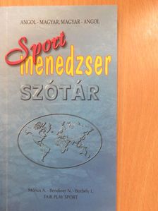 Angol-magyar/magyar-angol sportmenedzser szótár [antikvár]
