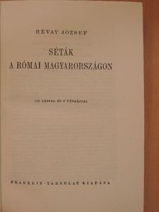 Révay József - Séták a római Magyarországon [antikvár]