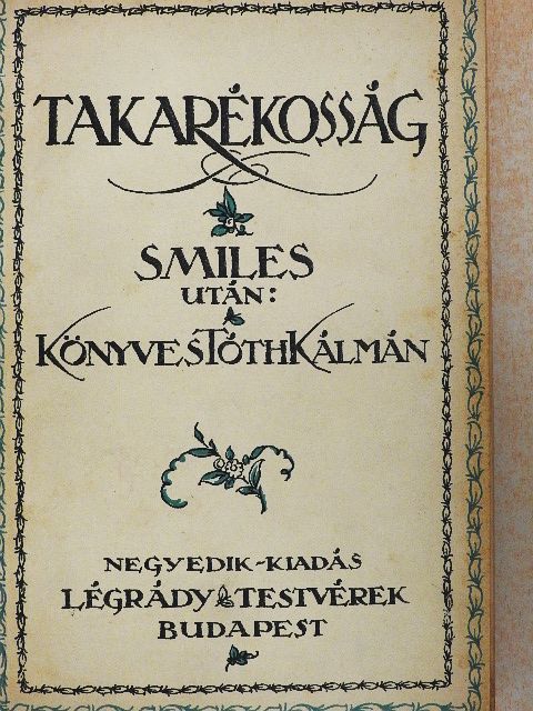 Samuel Smiles - Takarékosság [antikvár]