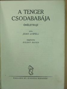 Joan Lowell - A tenger csodababája [antikvár]