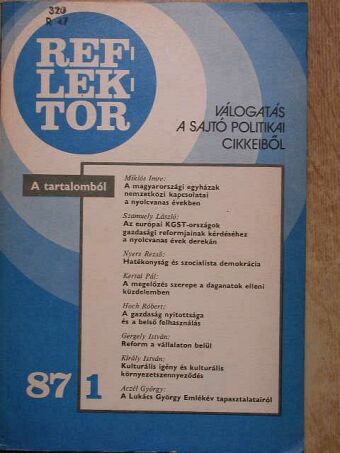 Bessenyei Zoltán - Reflektor 1987/1 [antikvár]