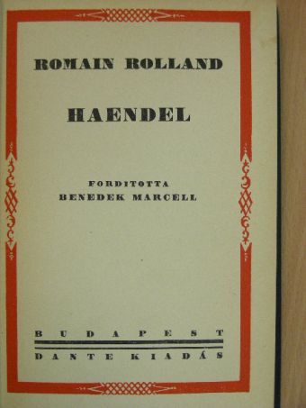 Romain Rolland - Haendel [antikvár]